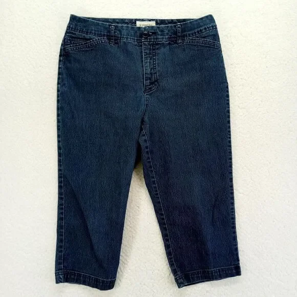 Secretly Slender St John's Bay Capri Jeans NWT St Johns Bay